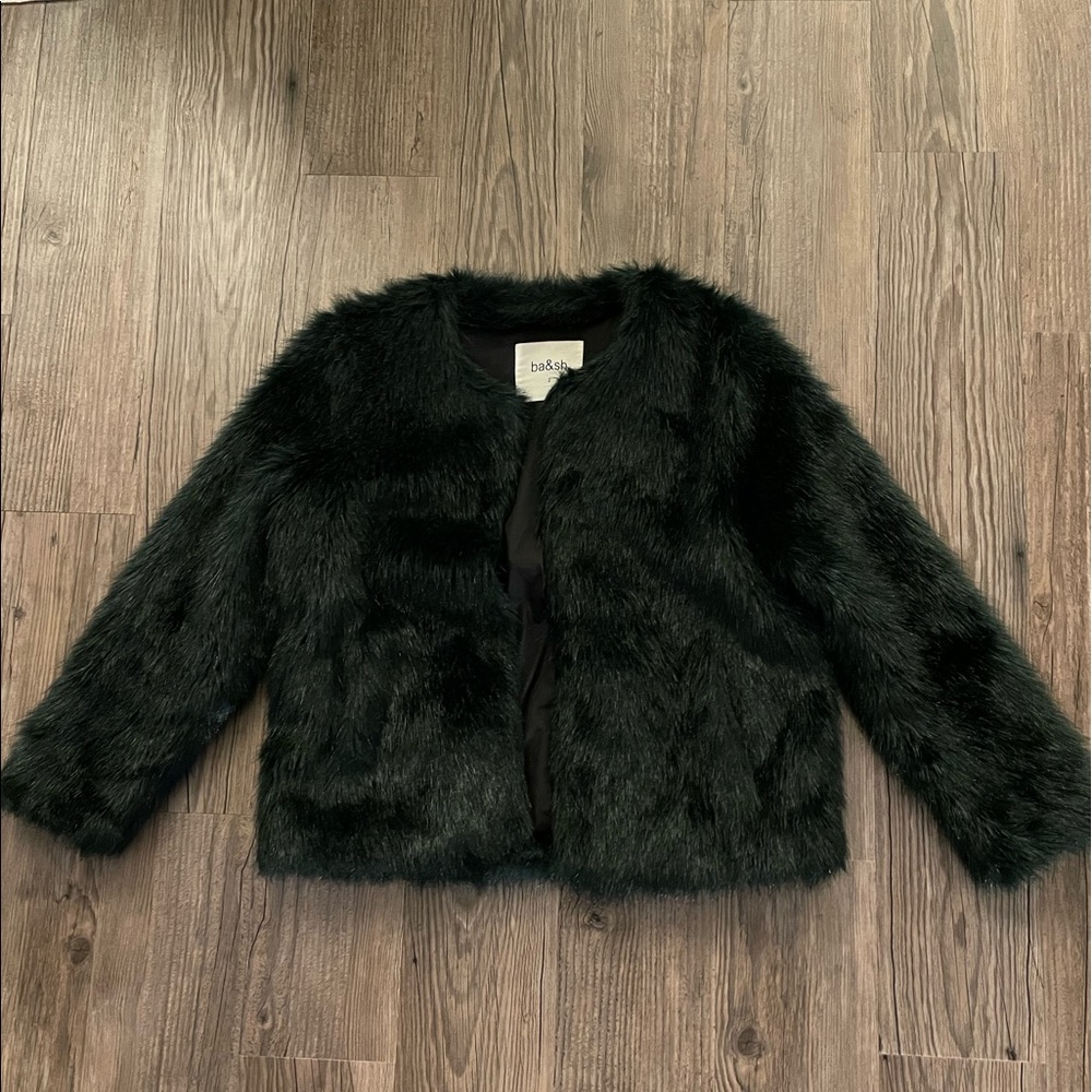 ba&sh faux fur jacket